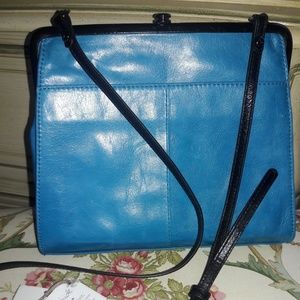 HOBO Blue and Black Crossbody Bag Mindi vintage